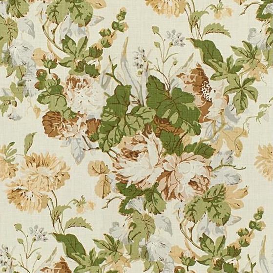 Sample 2015136.630.0 Maisie Linen, Tan Leaf Multipurpose Fabric by Lee Jofa