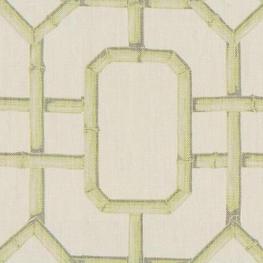 Sample BAMBU FRET.23.0 Bambu Fret Celery Ivory Multipurpose Asian Fabric by Kravet Couture