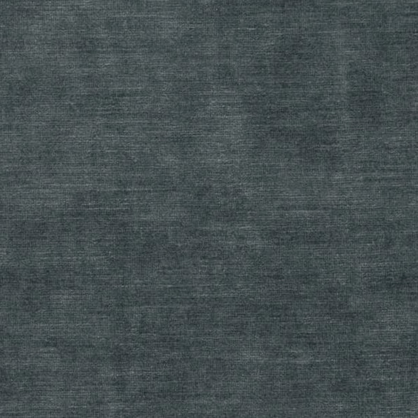 Sample ED85292-940 Meridian Velvet Slate Solid Threads Fabric