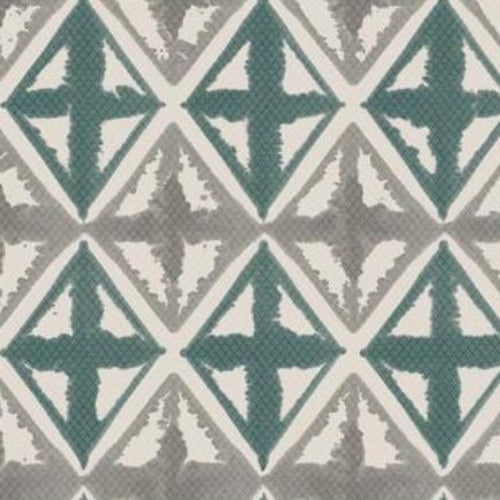 Sample WTP4017.WT.0 Diamond Block Dusty Teal Geometric Winfield Thybony Wallpaper