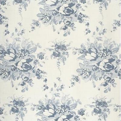 Sample 2020112.515.0 Aurora Blue Botanical Lee Jofa Fabric