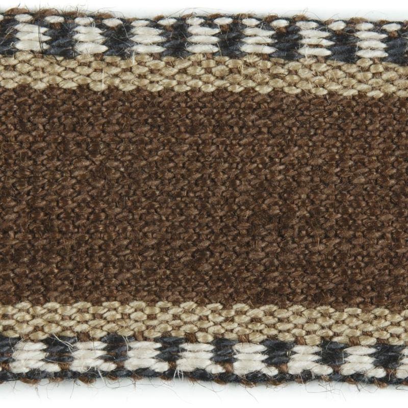 Sample TL10169.688.0 Danakil Tape, Cocoa Ebony Trim Fabric by Lee Jofa
