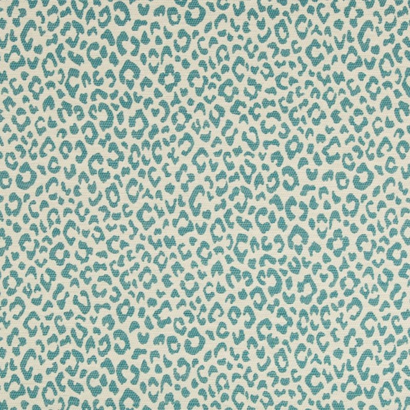 Sample 34686.35.0 Teal Upholstery Small Scales Fabric by Kravet Design
