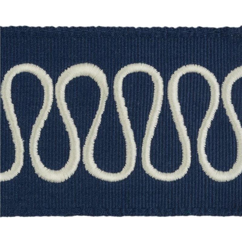 Sample T30712.51.0 Bodoni Tape Sailor Indigo Trim Fabric by Kravet Design