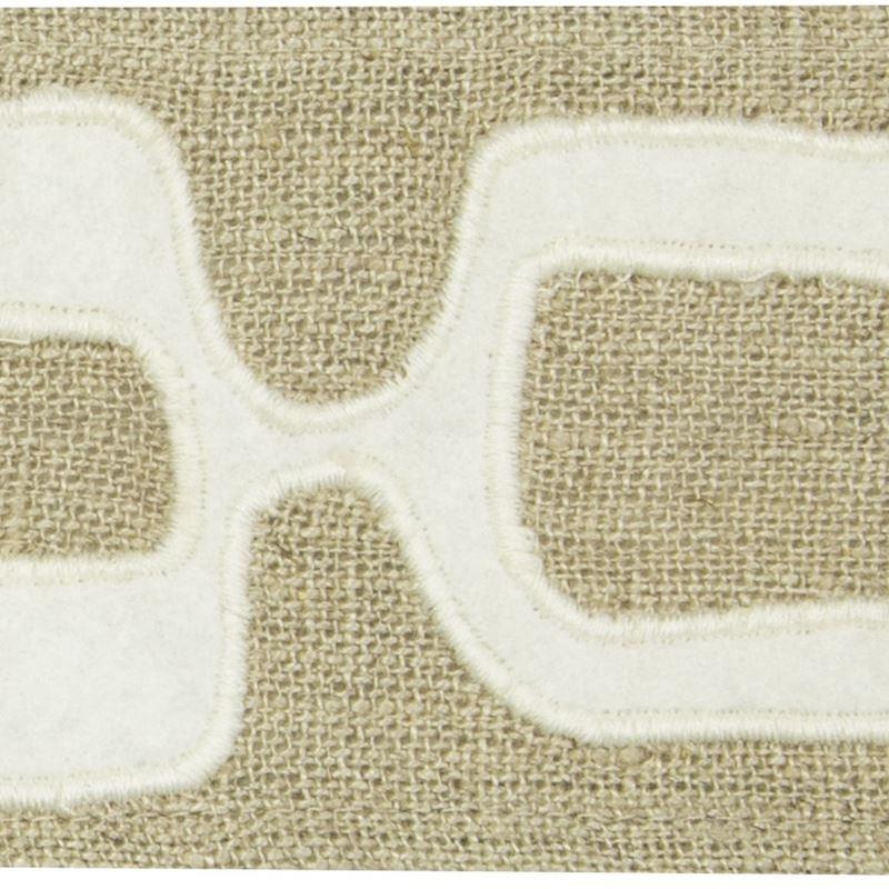 Sample T30755.16.0 Organic Links Natural Beige Trim Fabric by Kravet Design