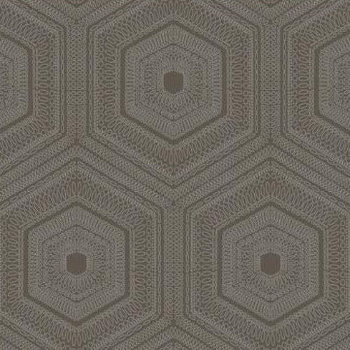 Sample WTP4041.WT.0 Concentric Groove Chocolate Geometric Winfield Thybony Wallpaper