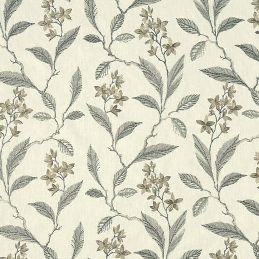 Sample F1008-04 Melrose Natural Clarke And Clarke Fabric