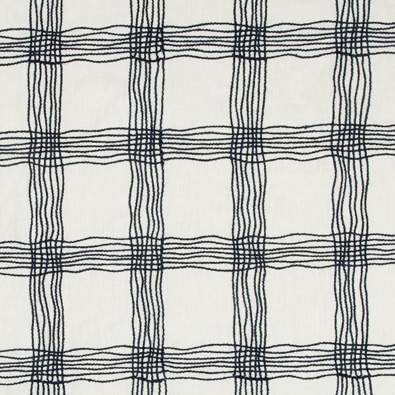 Sample 4569.50.0 Louxor Chenille Sapphire Dark Blue Drapery Contemporary Fabric by Kravet Design