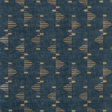 Sample GWF-3758.354.0 Arcade Blue Geometric Lee Jofa Modern Fabric