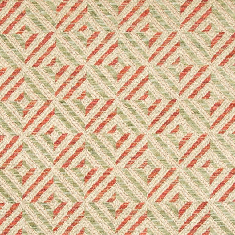 Sample 2017130.923.0 Verbier Diamond, Jade Red Upholstery Fabric by Lee Jofa