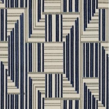 Sample GWF-3710.1150.0 Cuboid Velvet Blue Modern/Contemporary Lee Jofa Modern Fabric