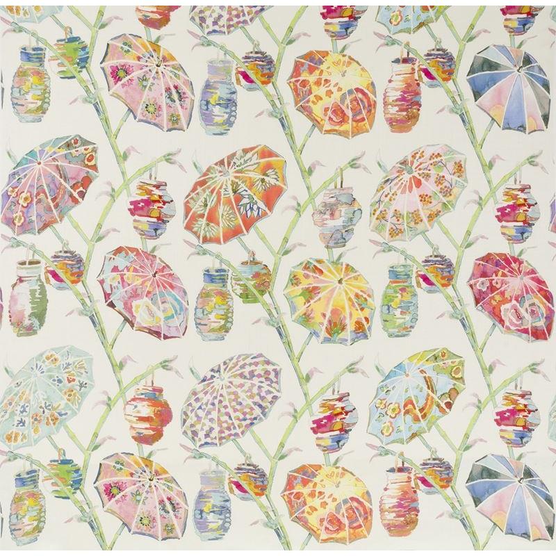 Sample UMBRELLAS.417.0 Umbrellas Rainbow Multi Multipurpose Ethnic Fabric by Kravet Design