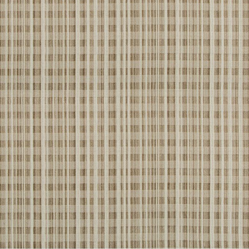 Sample 35376.16.0 Resource Velvet Sand White Upholstery Plaid Fabric by Kravet Design