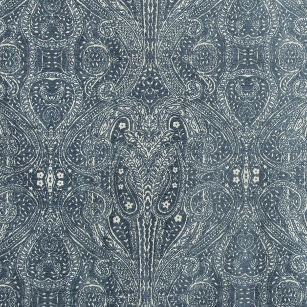 Sample 34767.5.0 Blue Upholstery Paisley Fabric by Kravet Contract