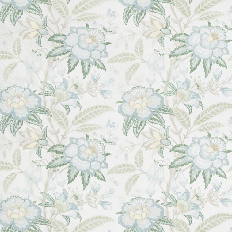 Sample 2017164.153.0 Davenport Print, Sea Mist Multipurpose Fabric by Lee Jofa