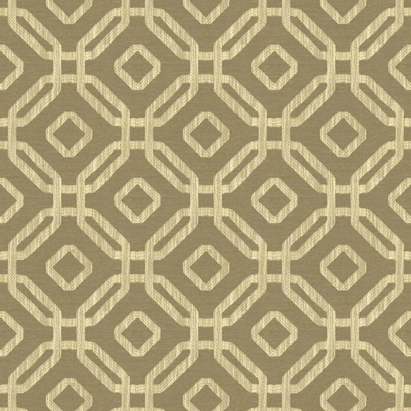 Sample 34175.106.0 Hawthorn Pebble Taupe Upholstery Diamond Fabric by Kravet Design