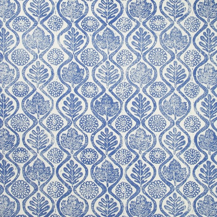 Sample BFC-3514.50.0 Oakleaves, Azure Multipurpose Fabric by Lee Jofa