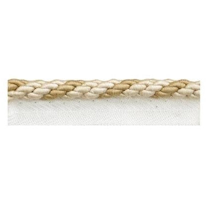 Sample CABLE CORD.CHAMPAGNE.0 T30560 Beige Threads Fabric
