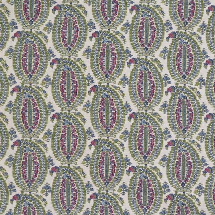 Sample BFC-3660.75 BLITHFIELD Anoushka Pink/Blue Paisley Lee Jofa Fabric