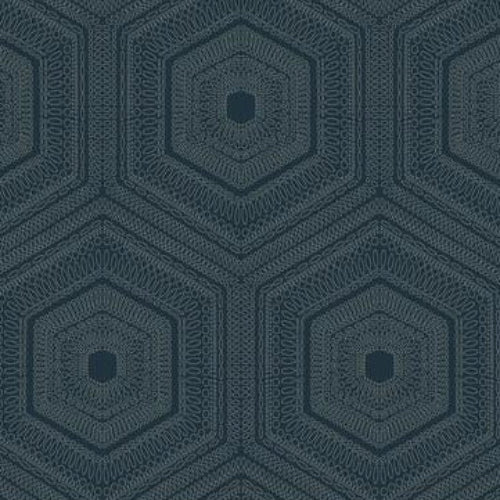 Sample WTP4040.WT.0 Concentric Groove Deep Navy Geometric Winfield Thybony Wallpaper