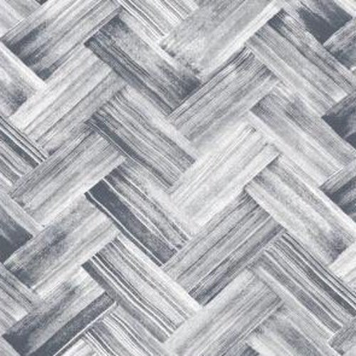 Sample WTP4054.WT.0 Brushed Thatch Charcoal Geometric Winfield Thybony Wallpaper