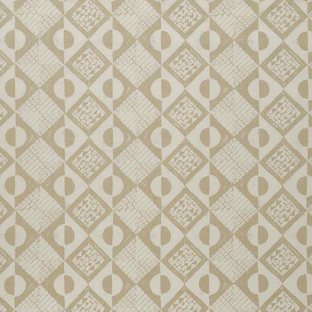 Sample BFC-3666.1.0 Circles And Squares, Off White Multipurpose Fabric by Lee Jofa