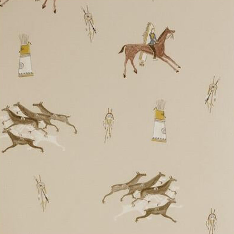 Sample AMW10056.16.0 Apache, Sienna by Kravet Couture Wallpaper