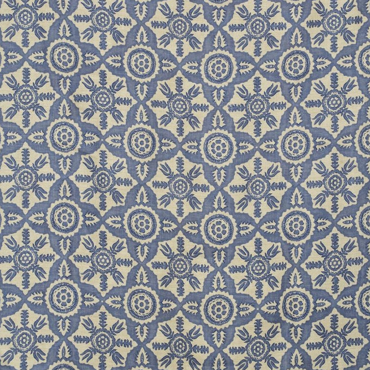 Sample BFC-3648.50 BLITHFIELD Rossmore Indigo Indigo Contemporary Lee Jofa Fabric