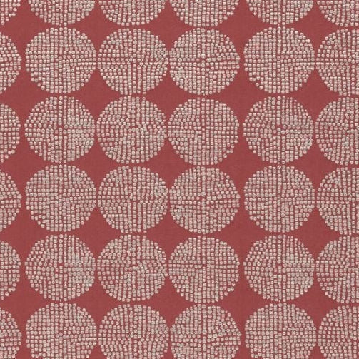 Sample F0956-06 Kiko Red Clarke And Clarke Fabric