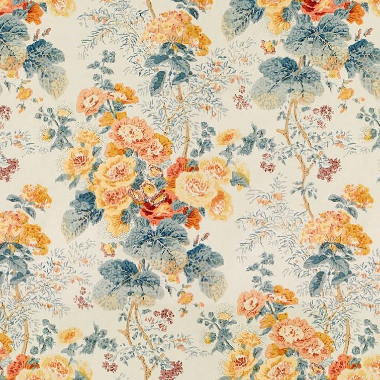 Sample 2005100.512 Hollyhock Hdb Apricot/Lake Lee Jofa Fabric
