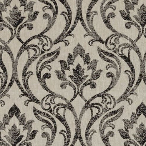 Sample F0938-01 Leyburn Charcoal Clarke And Clarke Fabric