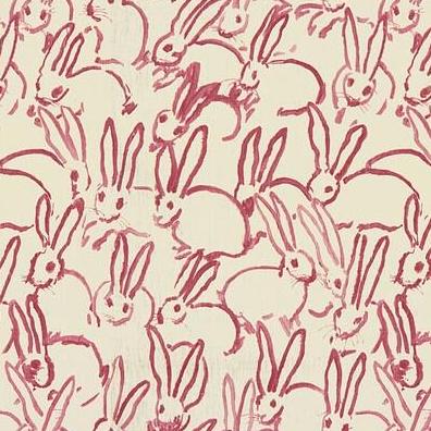 Sample GWF-3523.7.0 Hutch Print Pink Animal/Insect Lee Jofa Modern Fabric