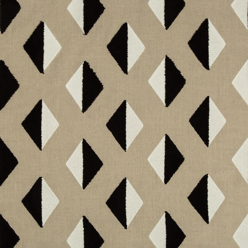 Sample 35389.816.0 Barroco Boucle Dalmatian Neutral Multipurpose Diamond Fabric by Kravet Design
