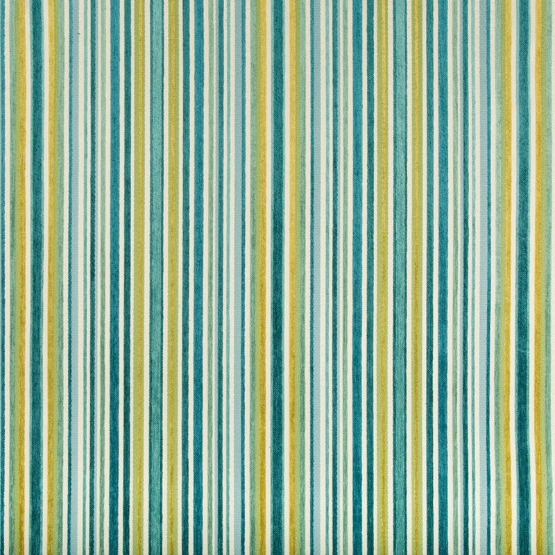 Sample 35021.523.0 Turquoise Upholstery Stripes Fabric by Kravet Contract