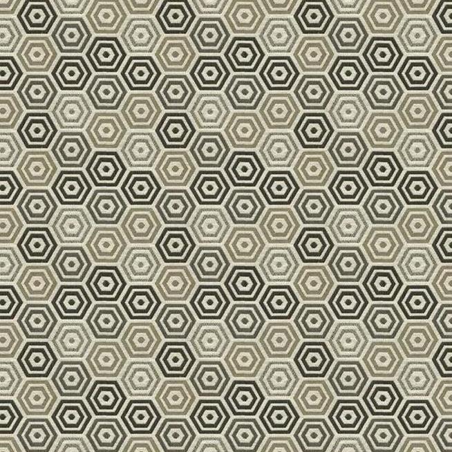 Sample 33638.1611.0 Torina Silver Grey Upholstery Geometric Fabric by Kravet Contract