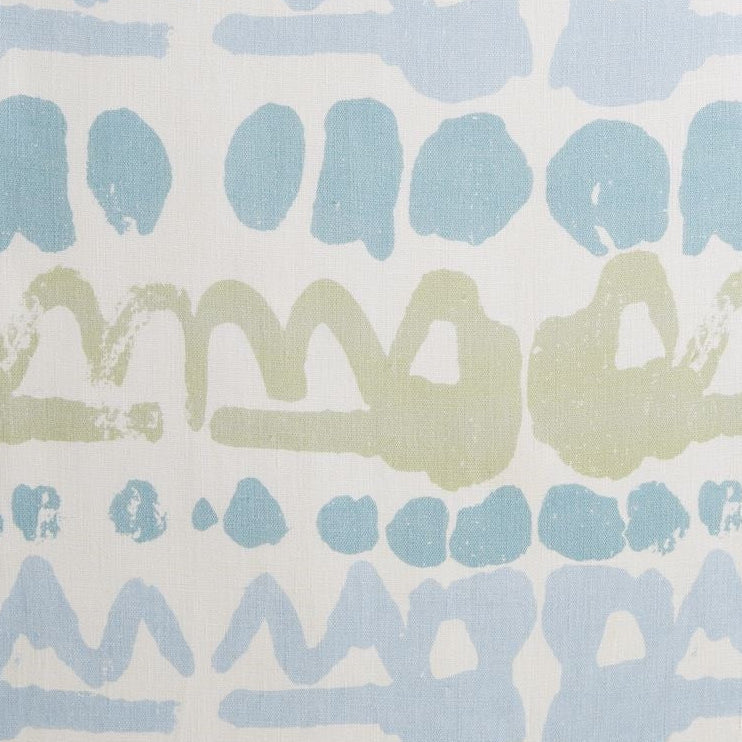 Sample BFC-3649.2313 BLITHFIELD Altamira Lime/Blue Contemporary Lee Jofa Fabric