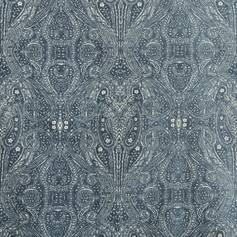 Sample 34720.5.0 Blue Upholstery Paisley Fabric by Kravet Design