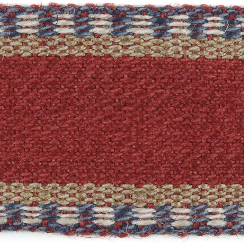 Sample TL10169.965.0 Danakil Tape, Red Blue Trim Fabric by Lee Jofa