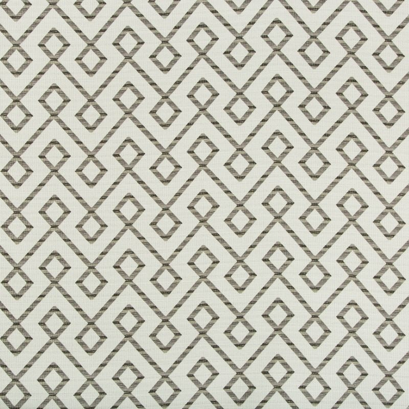 Sample 34708.1611.0 Light Grey Upholstery Lattice Scrollwork Fabric by Kravet Design