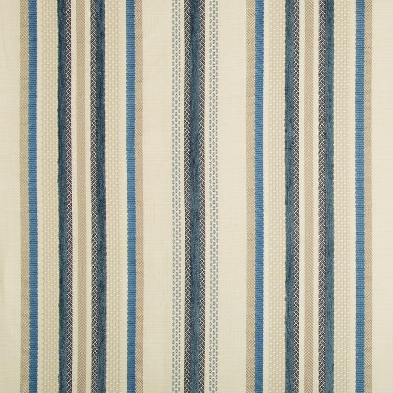 Sample 35136.515.0 Light Blue Upholstery Stripes Fabric by Kravet Design