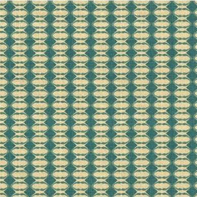 Sample GWF-3507.5.0 Diamond Blue Geometric Lee Jofa Modern Fabric
