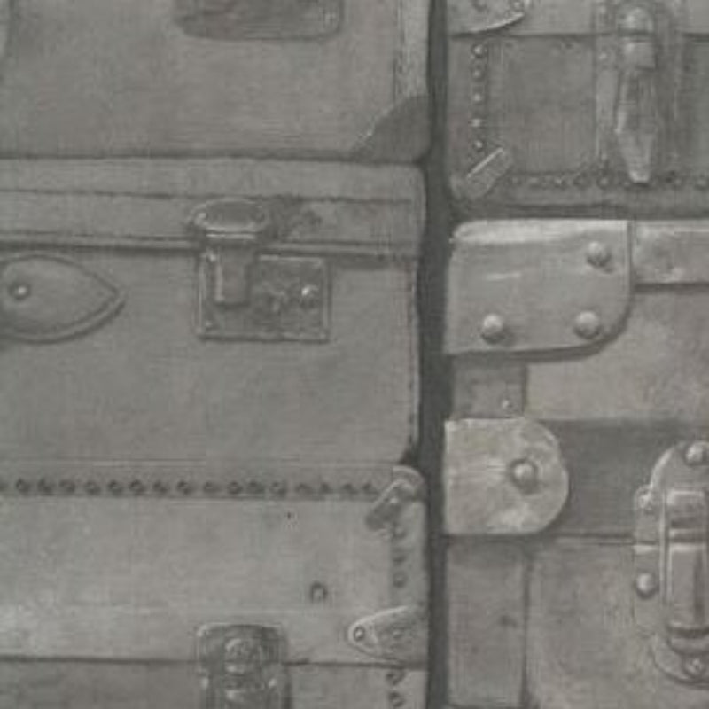 Sample AMW10008.21.0 Luggage, Gunmetal by Kravet Couture Wallpaper