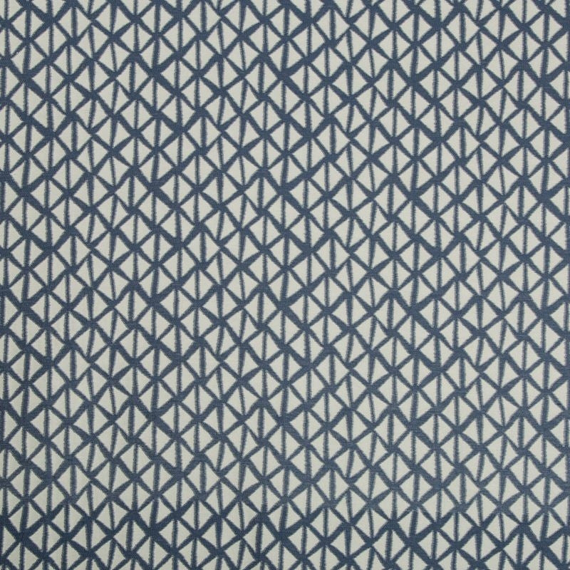Sample 35740.511.0 Indigo Upholstery Geometric Fabric by Kravet Design