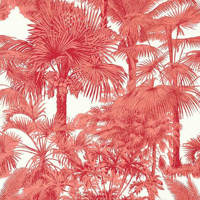Purchase a sample of T10105 Palm Botanical, Tropics Thibaut Wallpaper