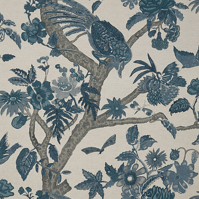 Select T10226 Coromandel Colony Thibaut Wallpaper