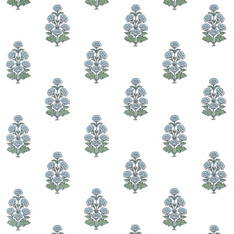 Save on Thibaut Wallpaper Product# T10521 pattern name Audrey color name Blue. 
