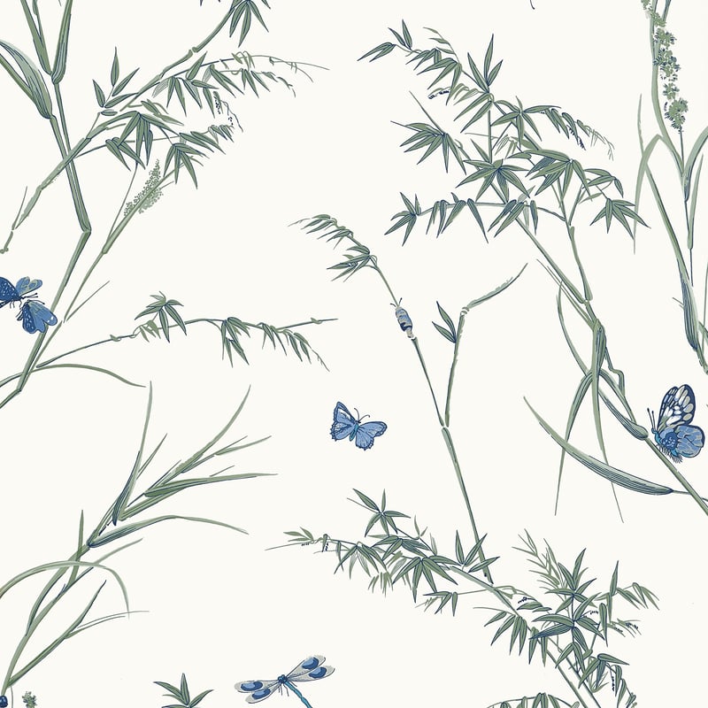 Purchase Thibaut Wallpaper Item T10528 pattern name Virginia color name Blue and Green. 