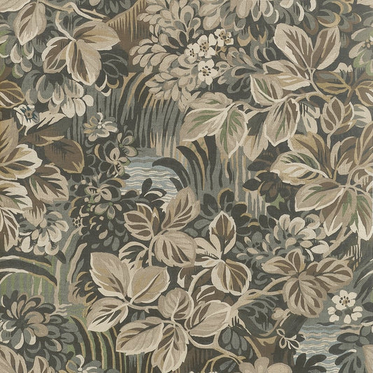 Order Thibaut Wallpaper SKU# T10532 pattern name Night Garden color name Brown. 