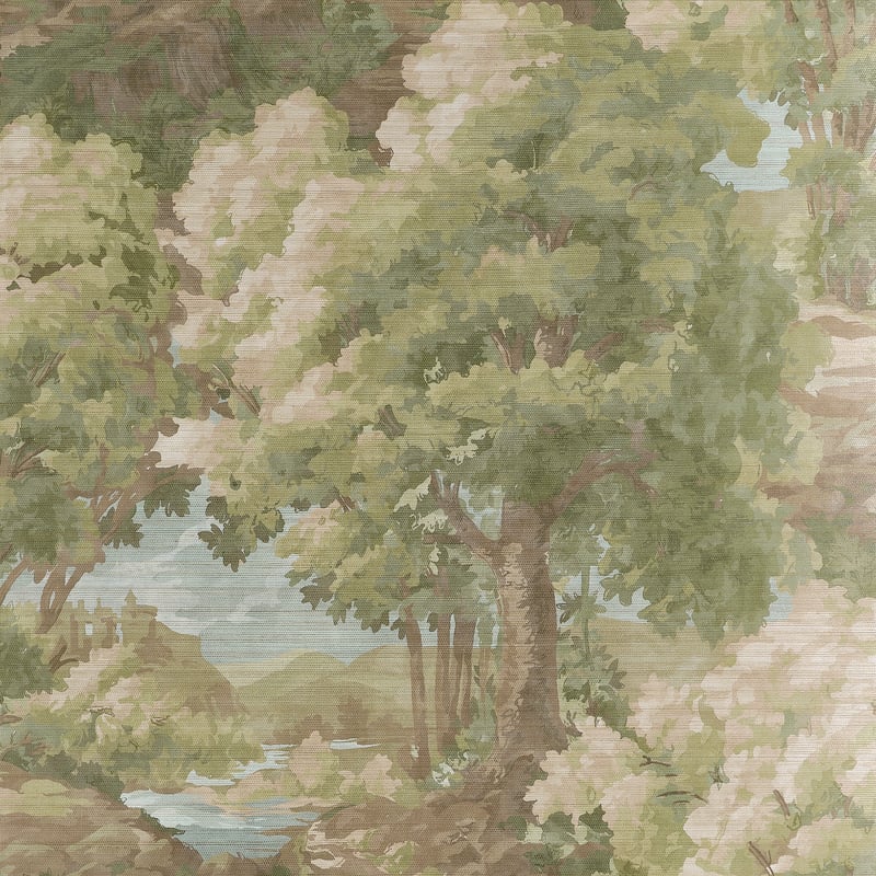 Select Thibaut Wallpaper Item T10546 pattern name Woodland Clearing color name Green. 