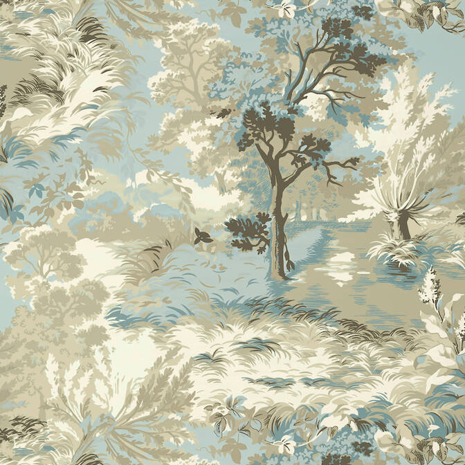 Looking T10865 Lincoln Toile Heritage Thibaut Wallpaper